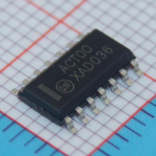 MC74ACT00DR2|安森美半导体|IC GATE NAND 4CH 2-INP 14-SOIC